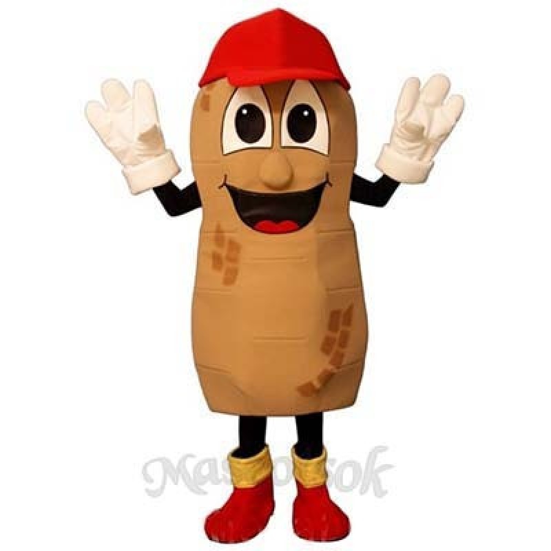 Umpire Peanut with Hat, Shoes & Gloves Mascot Costume
