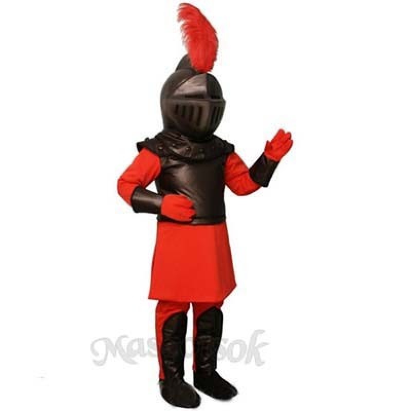 Red Knight Mascot Costume