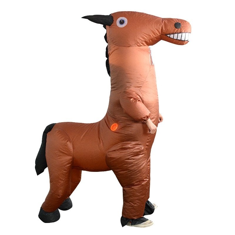 Horse Inflatable Costume Halloween Christmas Fancy Dress Blow up Costume for Adult