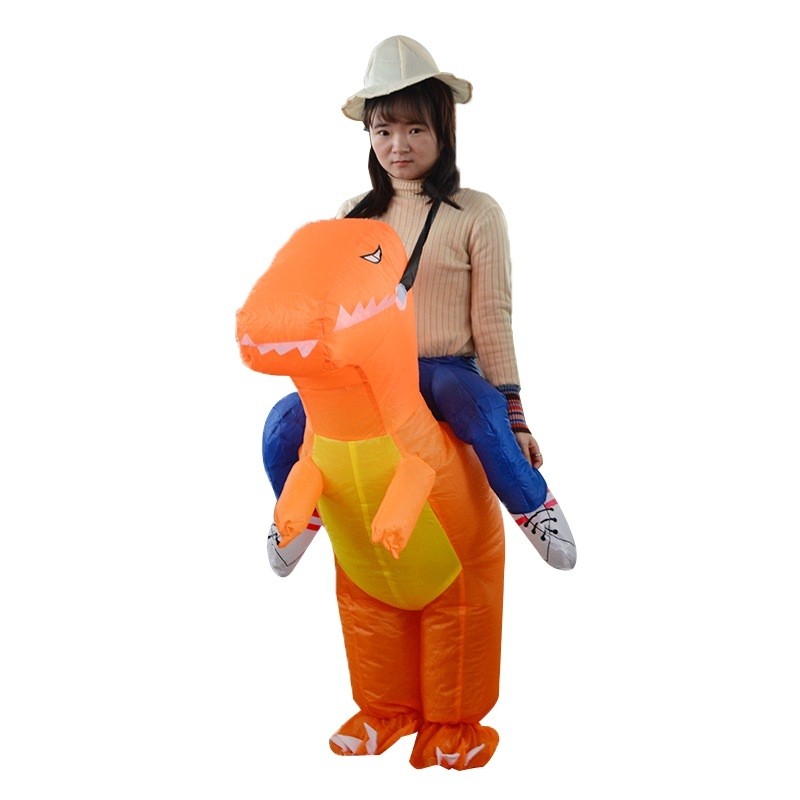 T-Rex Dinosaur Carry me Ride On Inflatable Costume Halloween Christmas For Teenager