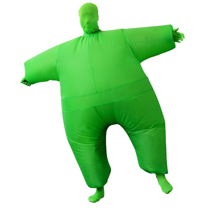 Green Full Body Suit Inflatable Halloween Christmas Costume for Adult