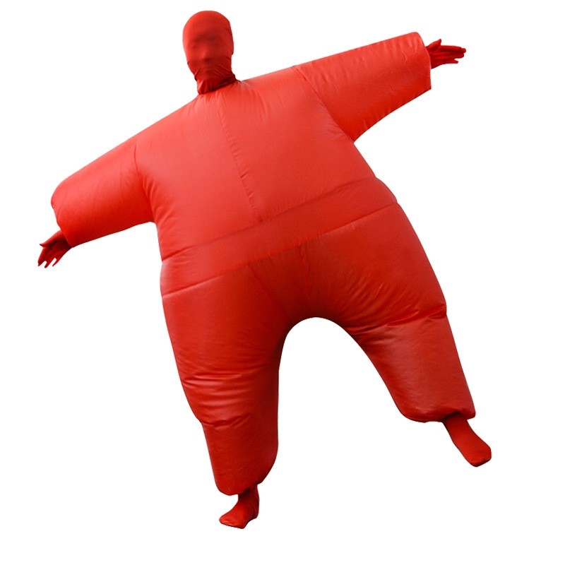 Red Full Body Suit Inflatable Halloween Christmas Costume for Adult