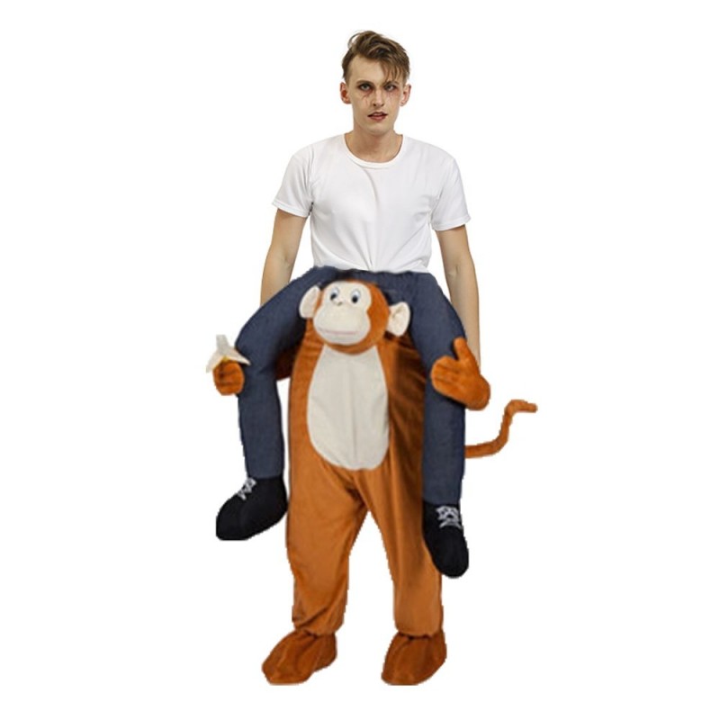 Gorilla Monkey Carry me Ride on Halloween Christmas Costume for Adult/Kid