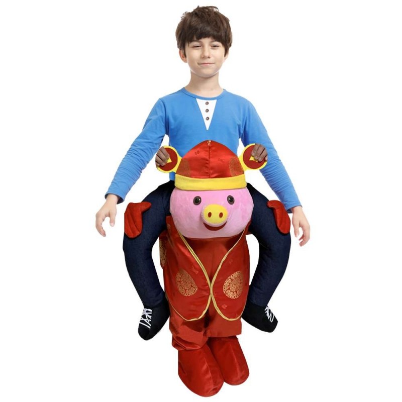 Mammon Pig Carry me Ride on Halloween Christmas Costume for Kid
