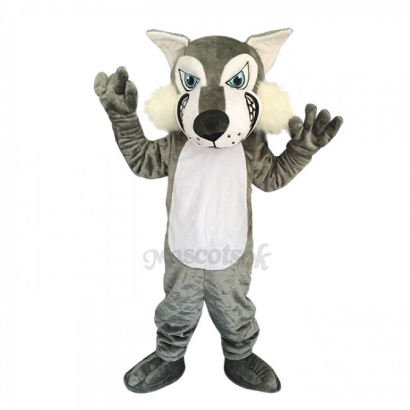 New Strong Grey Wolf Costume Mascot