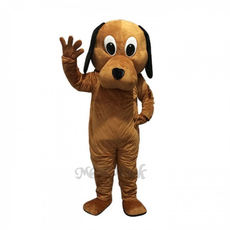 New Tan Dog Black Ears Costume Mascot