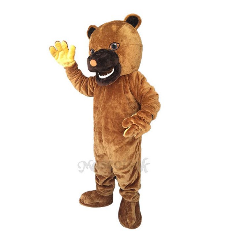 New Snarling Bear Black Mouth Mascot Costume