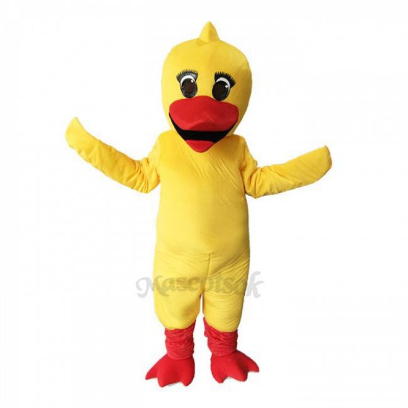 Cute Yellow Little Duck Mascot Costume