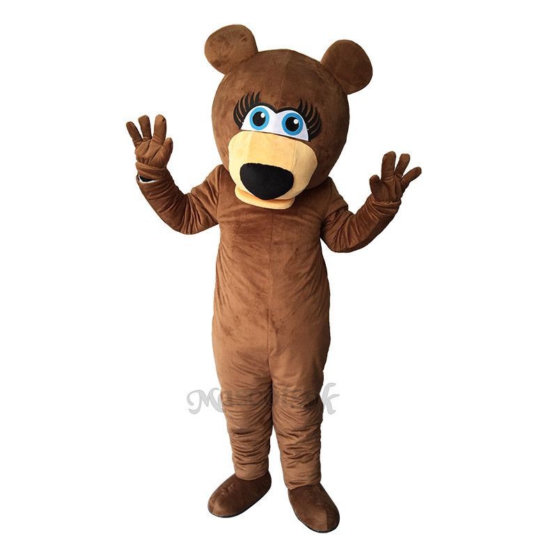 Funny Brown Bear Mascot Adult Costume