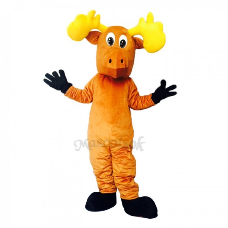 New Cartoon Moose with Black Feet Costume Mascot