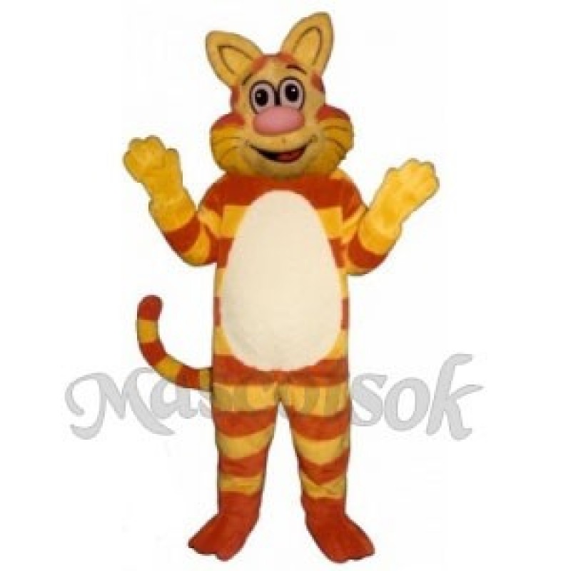 Cute Tabby Cat Mascot Costume