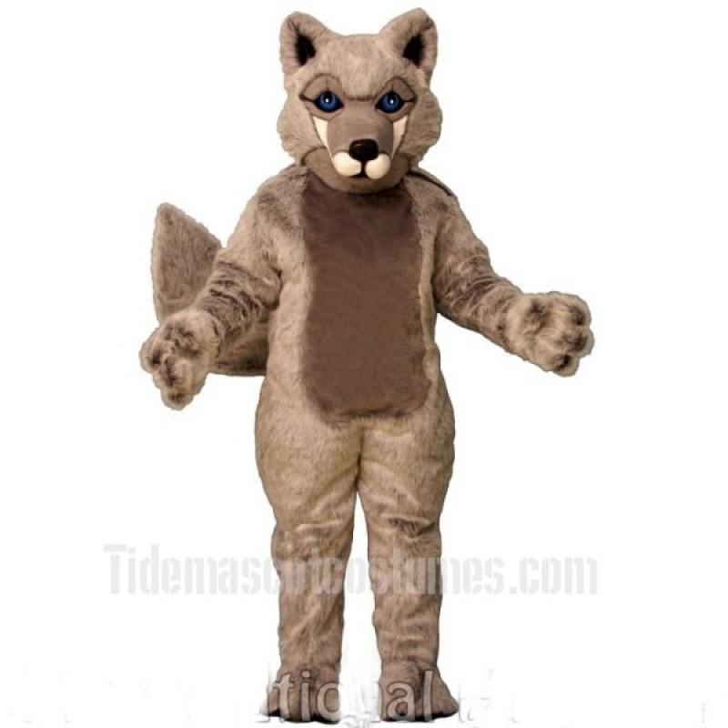 Cute Roger Wolf Mascot Costume