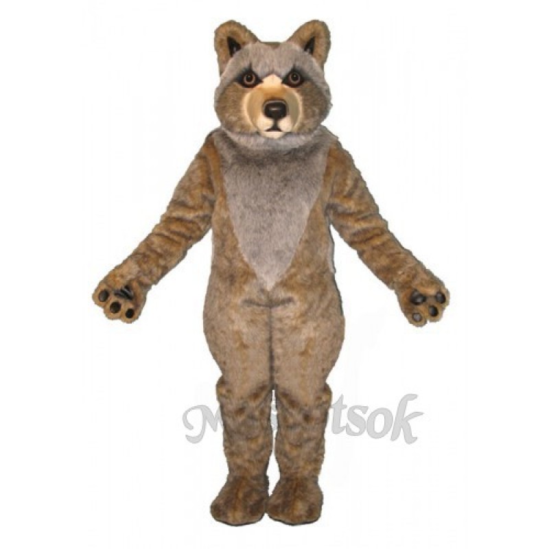 Cute Mexican Grey Wolf Mascot Costume