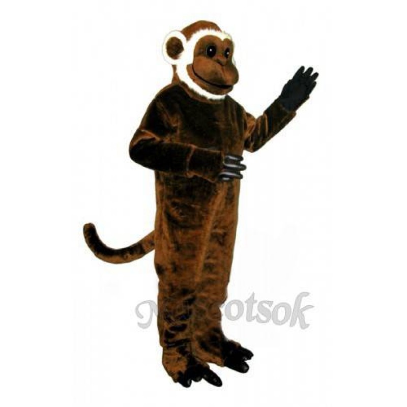 Cute Bearded Monkey Mascot Costume