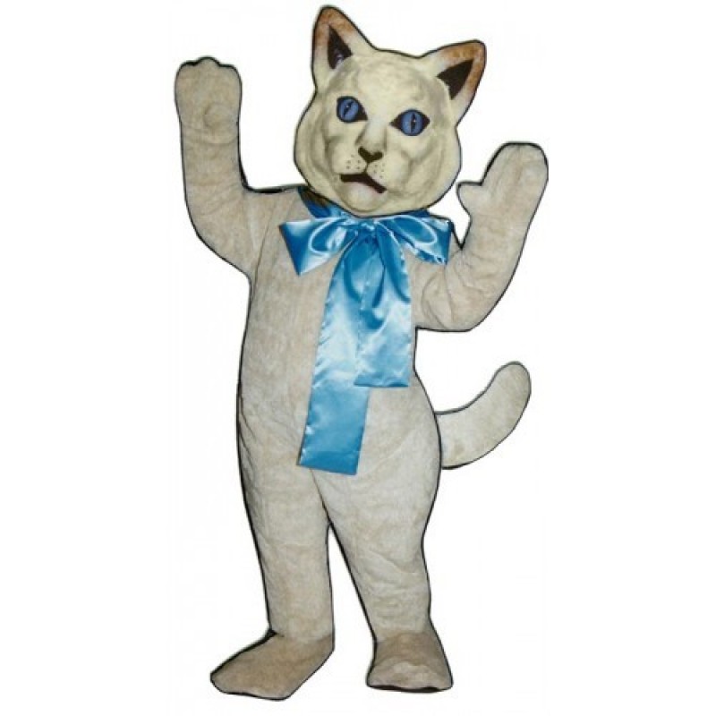 Cute Cat with Bow Mascot Costume