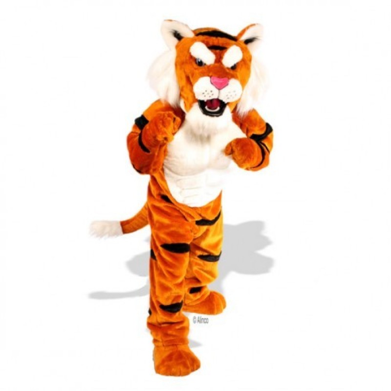 Cute Power Tiger Mascot Costume