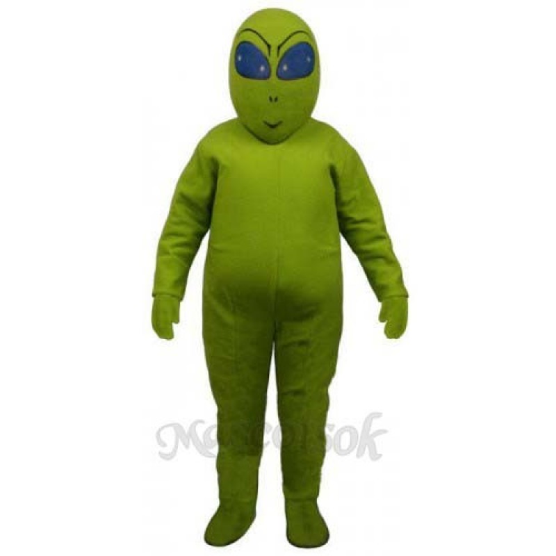 Green Alien Mascot Costume