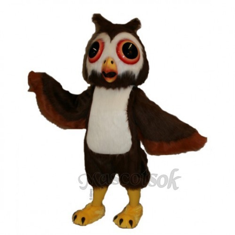 Cute Oliver Owl Mascot Costume