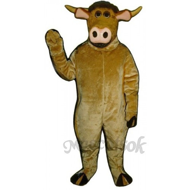 Cute Cartoon Bull Mascot Costume