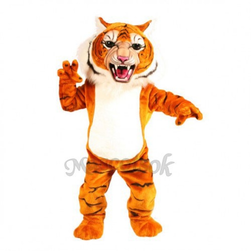 Cute Super Tiger Mascot Costume