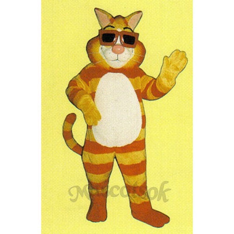 Cute Kool Cat Mascot Costume