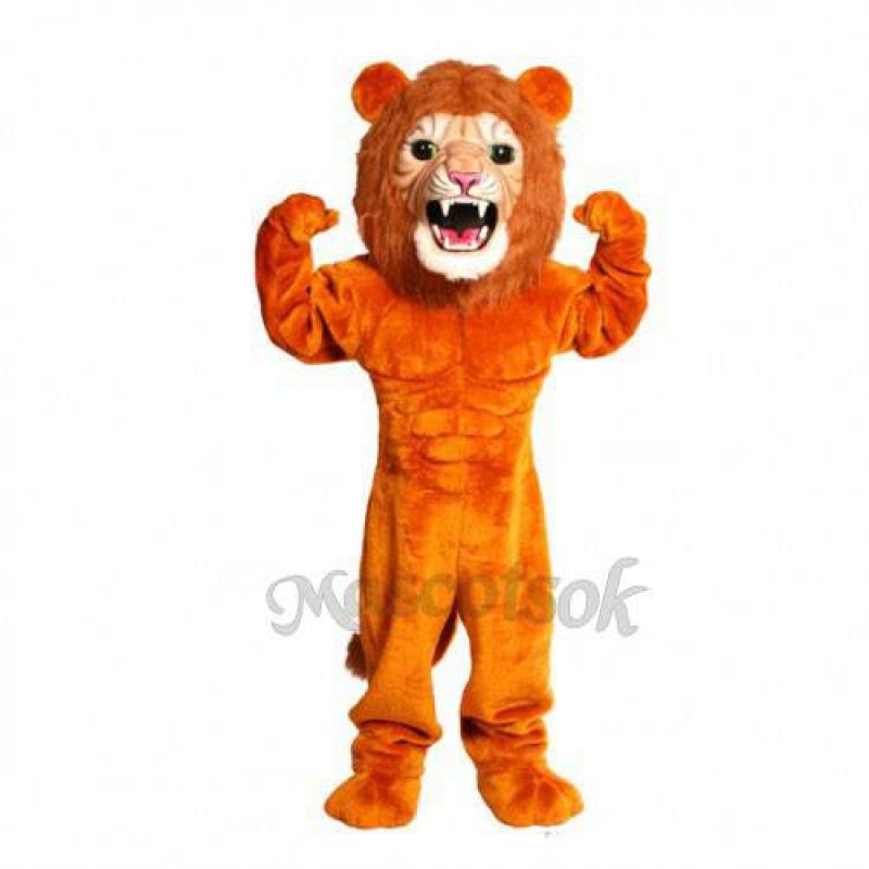 Cute Super Power Cat Lion Mascot Costume