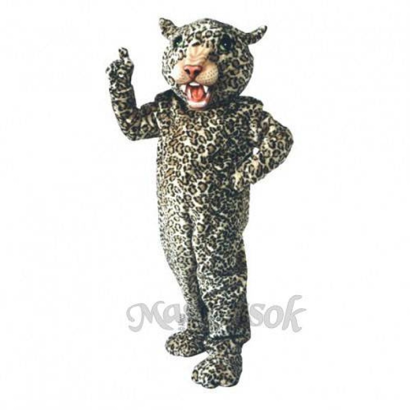 Cute Big Cat Leopard Mascot Costume