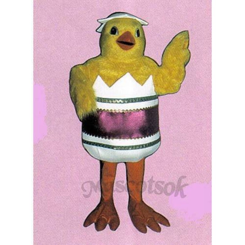 Cute Hatching Chick Mascot Costume