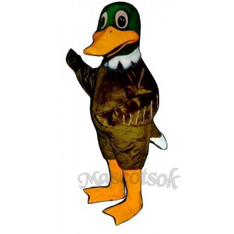 Cute Mallard Duck Mascot Costume