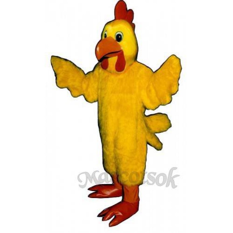 Cute Mrs. Cluck Cock Rooster Mascot Costume