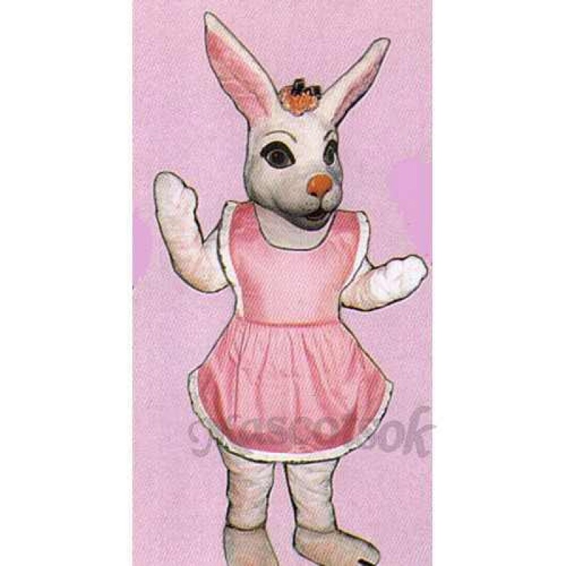 Easter Miss Bunny Mascot Costume