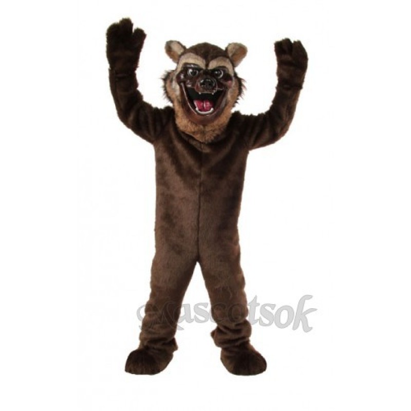 Cute Wolverine Wolf Mascot Costume