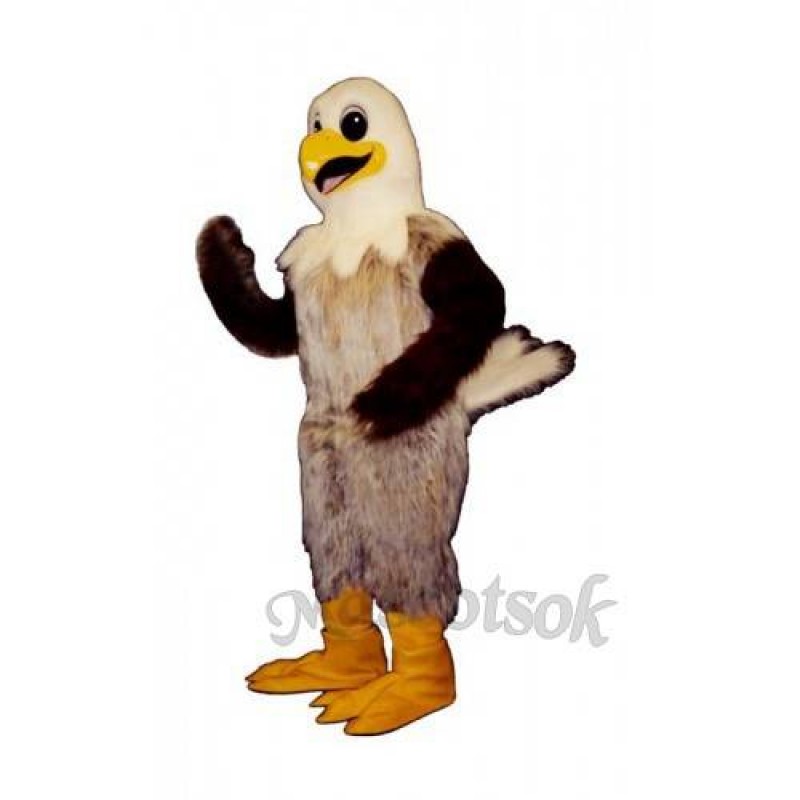 Cute Happy Hawk Mascot Costume