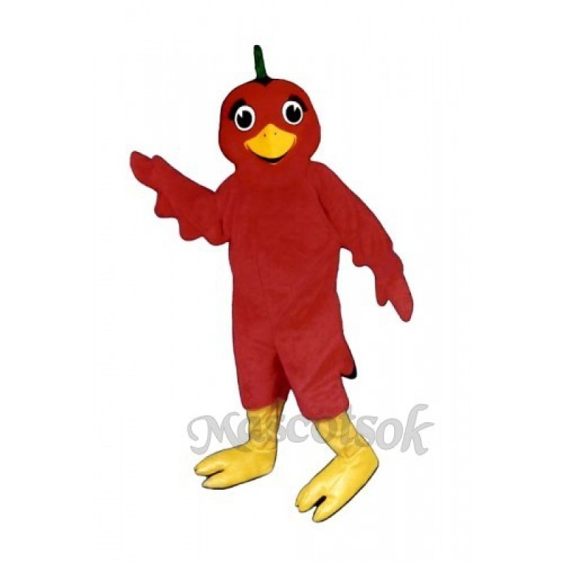 Cute Lil Red Bird Mascot Costume