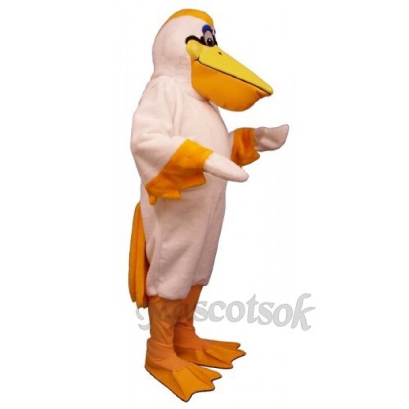 Cute Peter Pelican Mascot Costume
