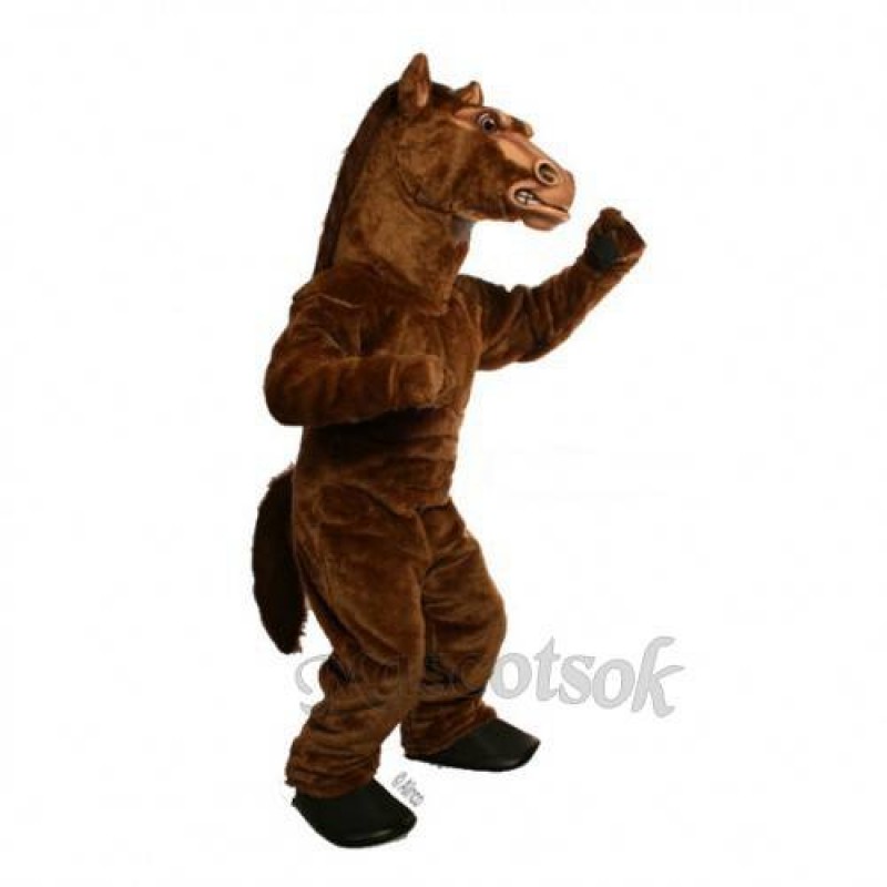 Cute Power Fierce Stallion Horse Mascot Costume