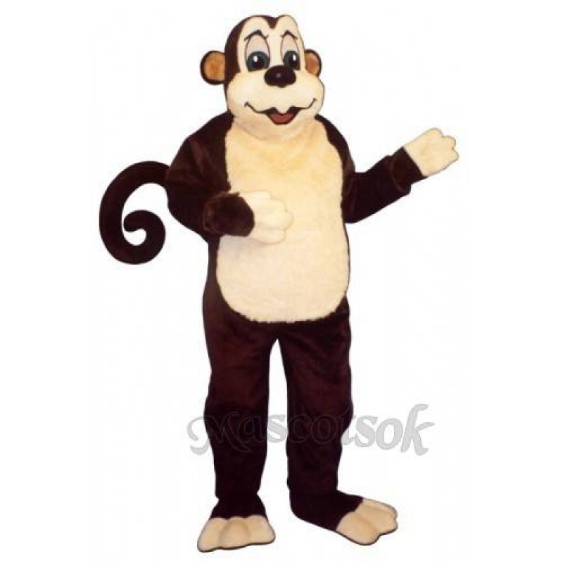 Cute Monkey with Wire Tail Mascot Costume