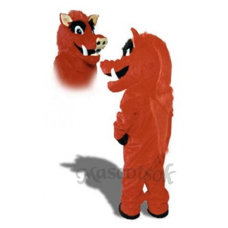 Cute Razorback Feral Pig Hog Wild Boar Mascot Costume