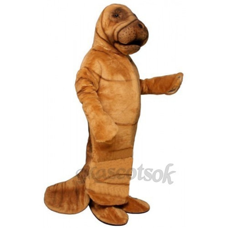 Cute Manny Manatee Mascot Costume
