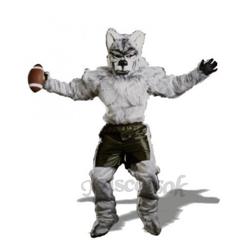 Cute Pro Wolf Mascot Costume