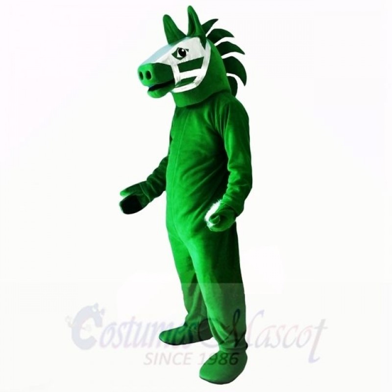 Green Trojan Horse Mascot Costumes Adult