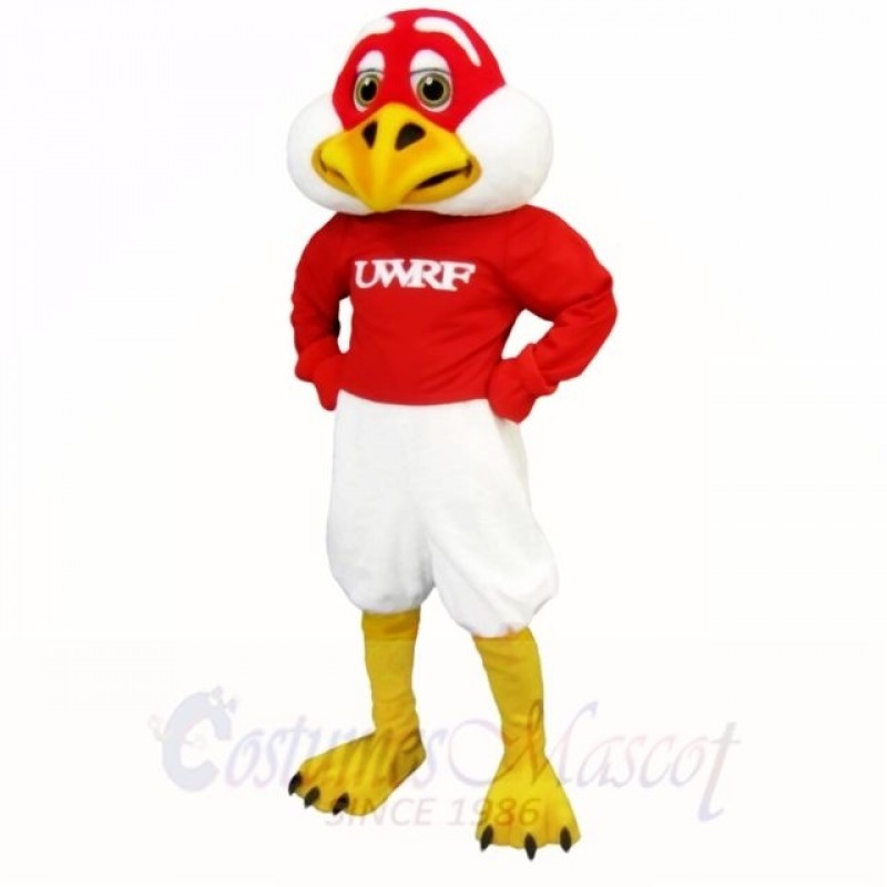 Red and White Freddie Falcon Mascot Costumes School