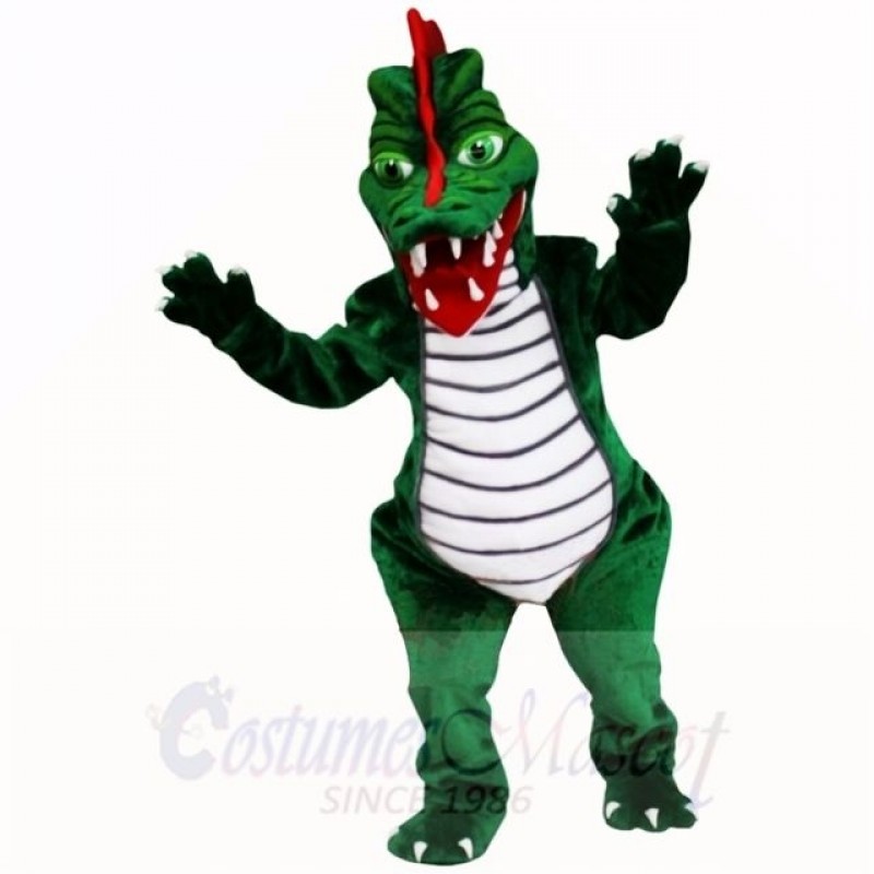 Green Dragon Mascot Costumes Adult