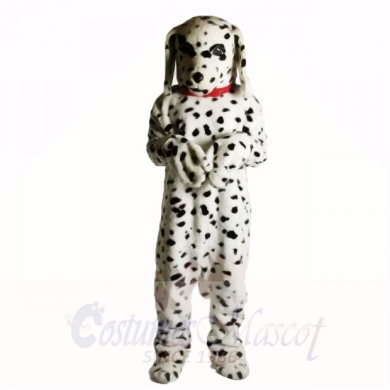 Spotted Dog with Red Necklet Mascot Costumes Adult