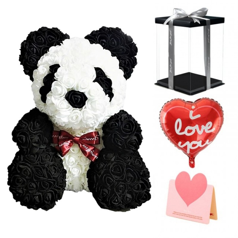 Panda Rose Bear Best Gift for Mother's Day, Valentine's Day, Anniversary, Weddings and Birthday