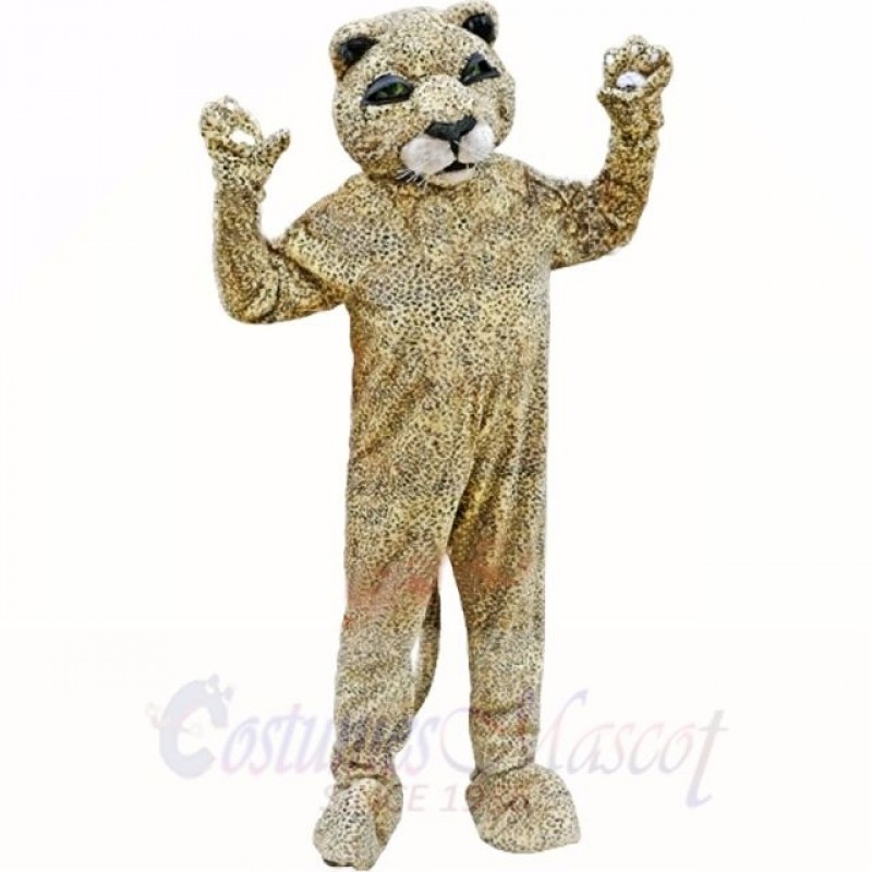Spotted Brown Leopard Mascot Costumes Adult