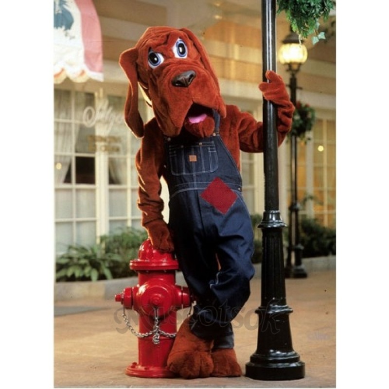 Bloodhound Dog Mascot Costume
