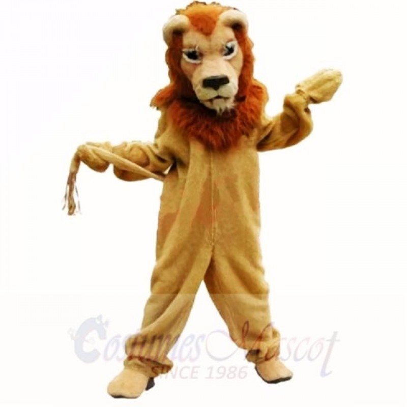 Brown Glorious Lion Mascot Costumes Adult
