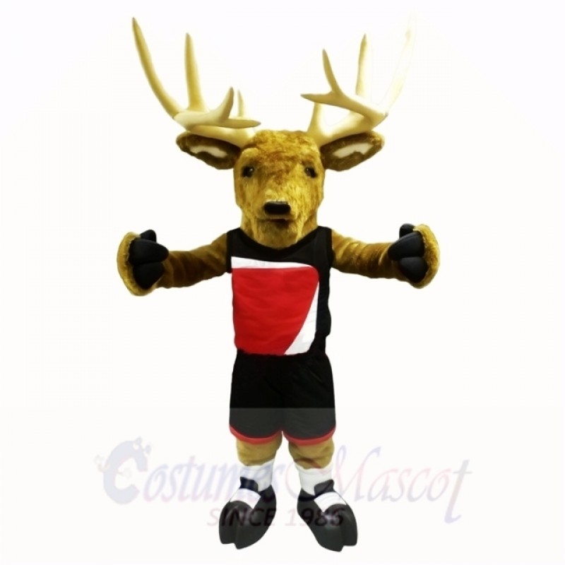 Sport Buck with Black Shirt Mascot Costumes Adult