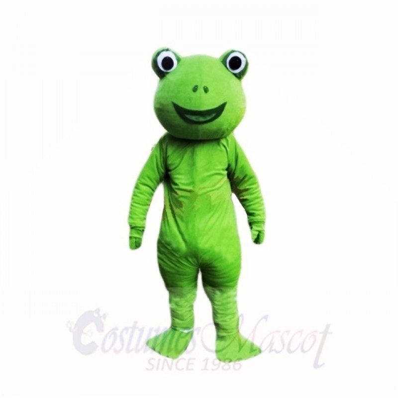 Green Frog Mascot Costumes Cartoon